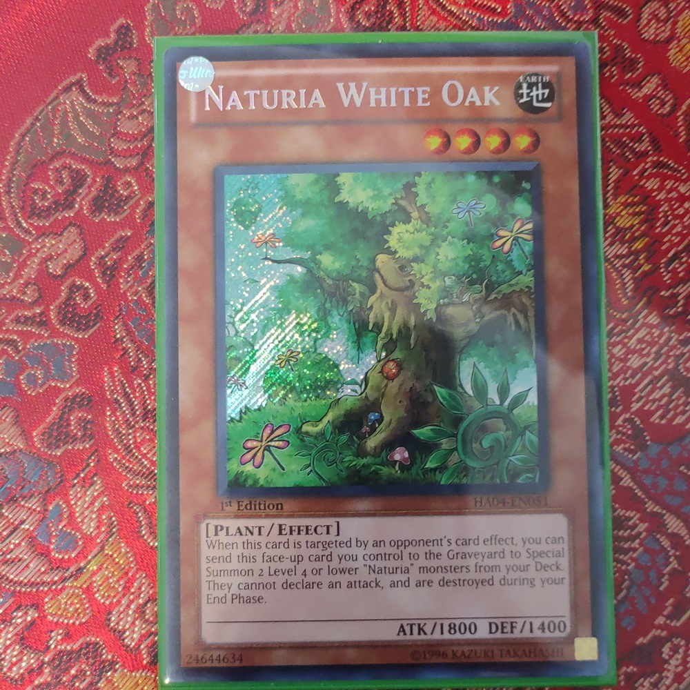 Yu Gi Oh TCG Naturia White Oak Secret Rare 1st Edition